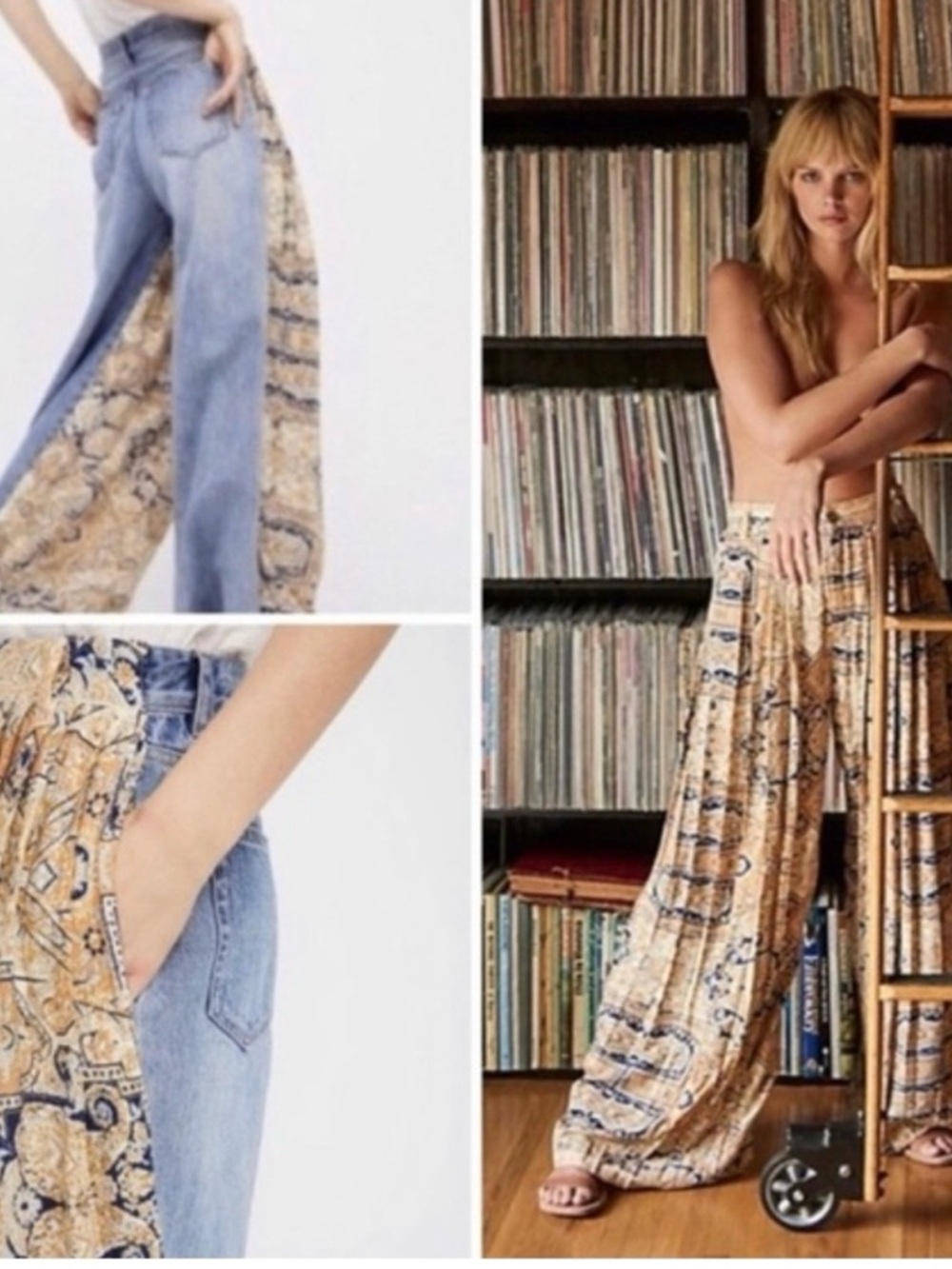 We The Free by Free People Motif Coming And Going Wide Leg Pant - Picture 2 of 2